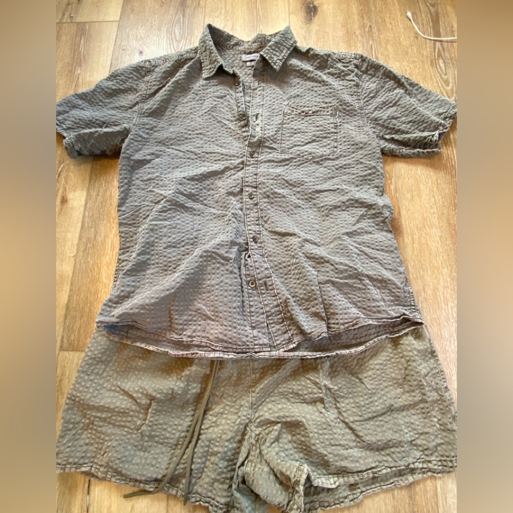 Urban Outfitters Textured Casual Short set